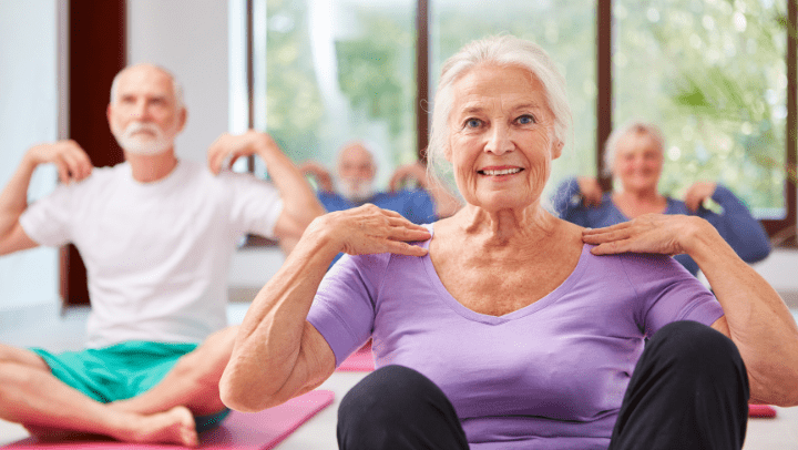 seniors exercising